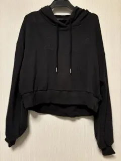 PUMA 黒 フード付きパーカー Lサイズ