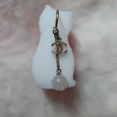 【ジャンク品】早いもの勝ち　CHANEL ロゴチャーム付き片耳ピアス