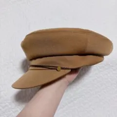 【美品】CA4LAブラウン キャスケット 帽子　カシラ
