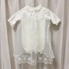 ベビードレス 退院着 帽子付き