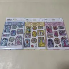 ディズニーストア　ステンドグラス風ステッカー