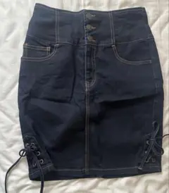 ミニスカート　ジーンズスカート