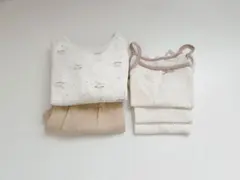 qセット 95 ベビー服 パジャマ インナー 4点まとめ売り