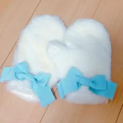 新品未使用 ベイビーザスターズシャインブライト 手袋 サックスリボン
