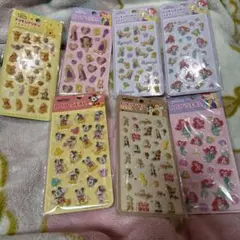 ディズニーぷくぷくシール7点セットまとめ売り