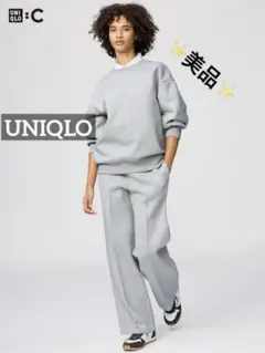 k0474 ✨️美品✨️ UNIQLO スウェットストレートパンツ グレー