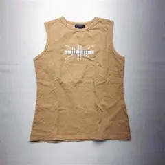 ★バーバリー ノースリーブカットソー ベージュ系 M レディース