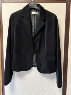 anysis ジャケット　黒　ブラック　ベロア　3