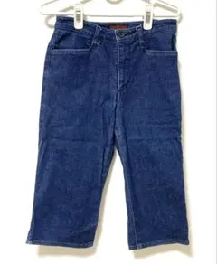 デニムパンツ　クロップド丈　ジーパン　ジーンズ　デニム　スリット