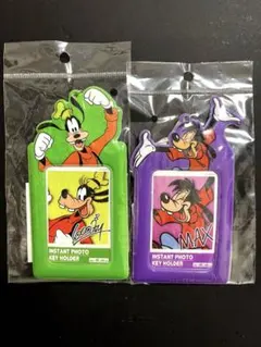 ディズニー　インスタントフォトキーホルダー　グーフィー　マックス　カード　セット