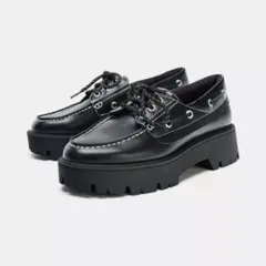 ZARA ザラ　ローファー　デッキシューズ　厚底