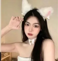 猫耳 3点セット カチューシャ しっぽ　チョーカー ハロウィン ロリータ