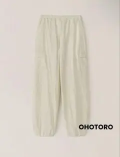 OHTORO ナイロンカーゴパンツ Nylon Cargo Pants アイボリ