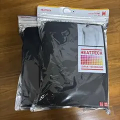 【新品未使用】UNIQLO HEATTECH VネックT M ネイビー　ブラック