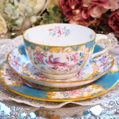 【アンティーク】ミントン　コカトリス　グリーン　約23cmプレート　３枚セット アンティーク】ミントンコカトリスグリーン約23cmプレート3枚セット