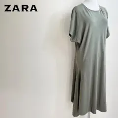 ZARA ザラ 半袖フレアワンピース（Tシャツワンピース風）