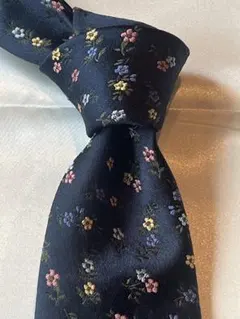 【Paul Smith】ネイビー 花柄 ネクタイのサムネイル