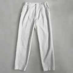 ◆ジョルジュレッシュ　ストレートパンツ　ウエストゴム　ポケット　ホワイト