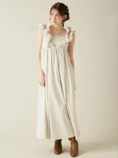 willfully アシンメトリー ギャザー ノースリーブ ワンピース | Mercari