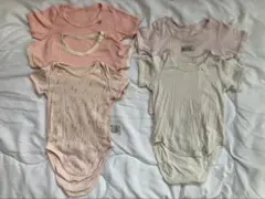 半袖 肌着 5枚セット ロンパース　まとめ売り 【70㎝】