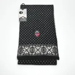 NORLENDER マフラー ブラック　ノーレンダー　ノルディック柄