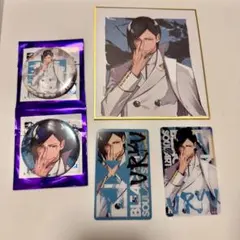BLEACH LAM 藍染惣右介 缶バッジ 色紙 アクリルカード セット - メルカリ
