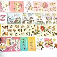 Chip'n Dale チップとデール 4種ステッカー８枚