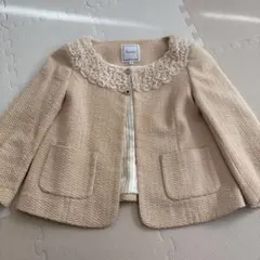 Anatelier アナトリエ　ノーカラージャケット 36 ベージュ