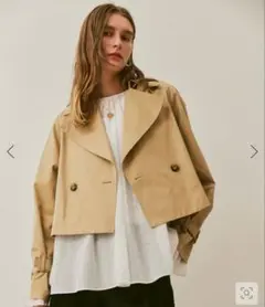 ❤️極美品 アルアバイル allureville ショートトレンチコートのサムネイル