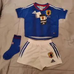 adidas サッカーウェアセット 青 100