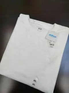 UNIQLO エアリズムコットンUVカットクールネックT（長袖）4XL ホワイト