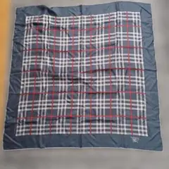 BURBERRYスカーフ　86×86 チェック紺