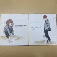 僕のヒーローアカデミア 色紙 轟焦凍 麗日お茶子