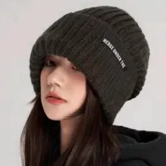 pumpkin port BIGシルエット ニット帽　チャコールグレー
