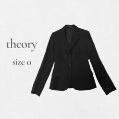 theory セオリー＊ ストライプテーラードジャケット　ブラック　日本製