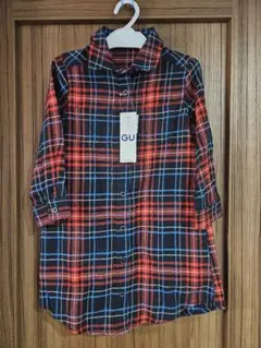 GU チェックワンピース110サイズ新品未使用品