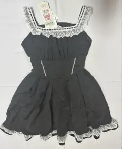 し*と様 しまむら 愛野えり マノンローズ ジャンスカ 黒