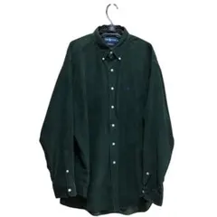 ポロラルフローレンBlake XL 深緑　コーデュロイ　ボタンダウンシャツ