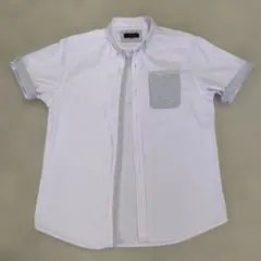 TAKA-Q 薄ピンク半袖シャツ Lサイズのサムネイル