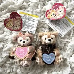ダッフィー&シェリーメイ ぬいぐるみバッジセット