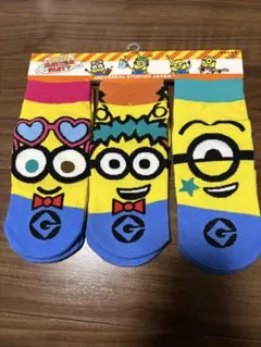 ミニオンソックス 3足セット ユニバーサル・スタジオ・ジャパン