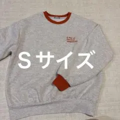 しまむら　田中里奈mysa closet 配色ロゴ刺繍スウェットＳオレンジ