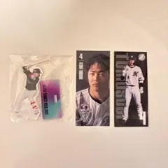 友杉篤輝 アクスタ ステッカーシール3点まとめ売り 千葉ロッテマリーンズ