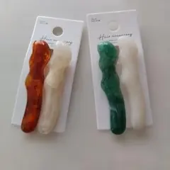 ♡アクリルヘアウェーブクリップ 4個セット♡