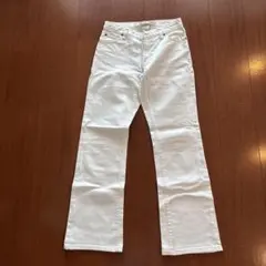 GAP 古着　ホワイト ブーツカットデニム