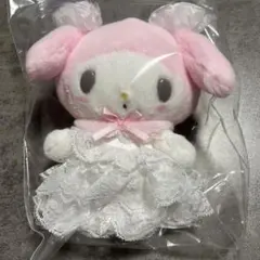 サンリオ　レディマイメロディデザイン　マスコットホルダー　ホワイト