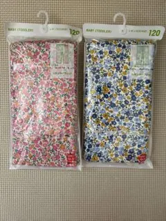 新品未使用★ユニクロ★レギュラーフィット10分丈レギンス2点120cm リブ素材