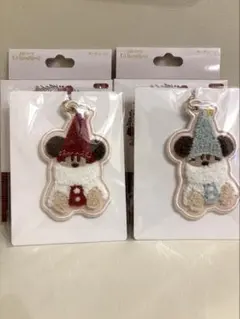 リルリンリン　キーチェーン　水色　赤色セット