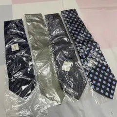 新品ネクタイ４本セット　ストライプ/ドット/総柄　K262164