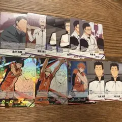 ハイキュー!! バボカ 月島蛍 山口　日向　コーチ　カード　頂